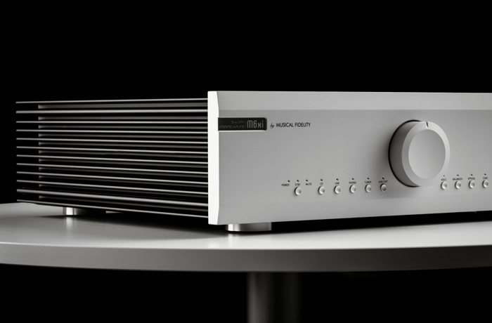 Musical Fidelity M6xi Integrated Amplifier showcasing sleek aluminum chassis