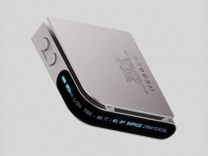 MAD-5 music player with engraved circular navigation disc