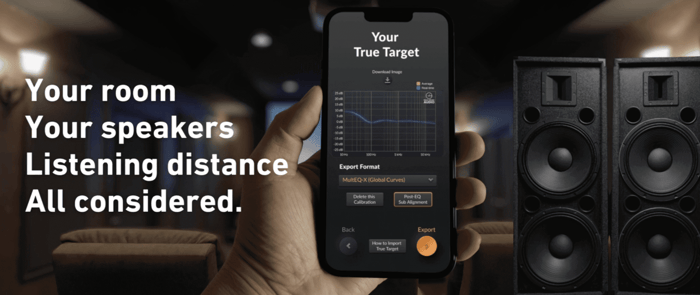 Magic Beans interface screenshot showing DSP correction process