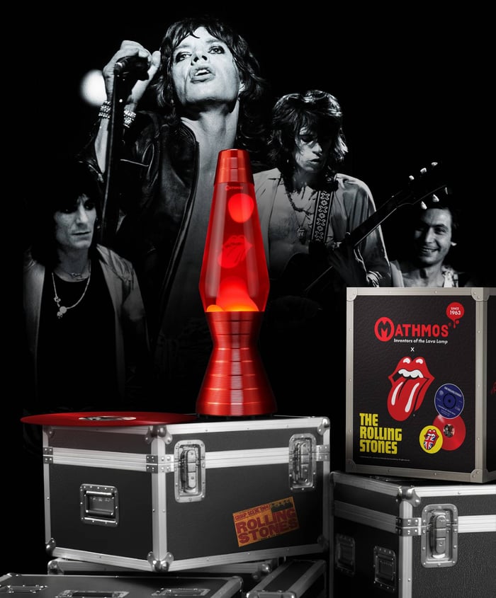 Mathmos Rolling Stones Astro Lava Lamp Group