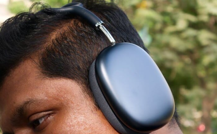 Side view of AirPods Max 2 showing sleek, unchanged design