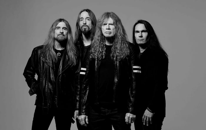 Megadeth performing live, credited to Ross Halfin