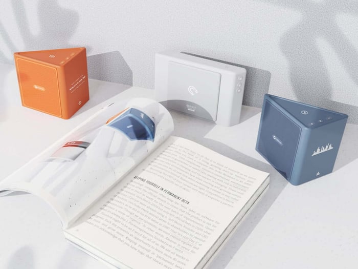 User interacting with separated Merge modules