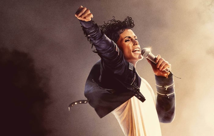 Michael Jackson biopic poster featuring Jaafar Jackson