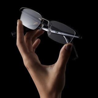 Close-up of Mijia Smart Audio Glasses design and controls