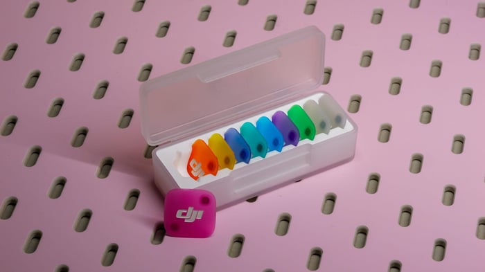 Magnetic colorful panels for DJI Mic Mini 2 transmitters