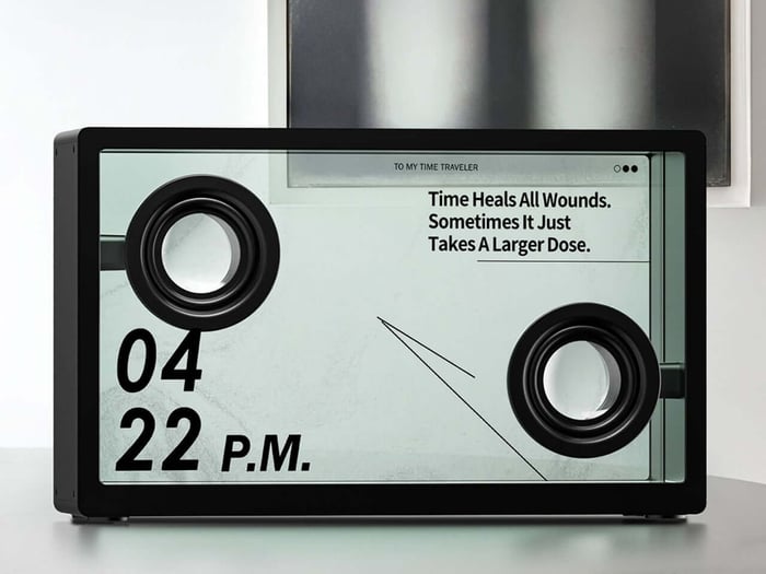 MorningBlues SonicGlass A1 Transparent Speaker hero