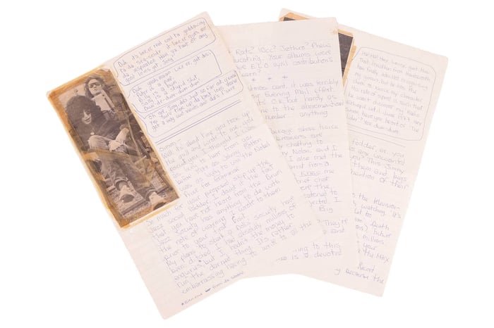 The final letter captures the moment Morrissey stepped toward professional stardom