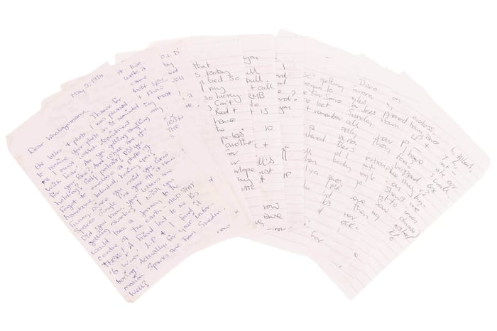 Letters recount Morrissey’s encounters with punk icons and the underground scene