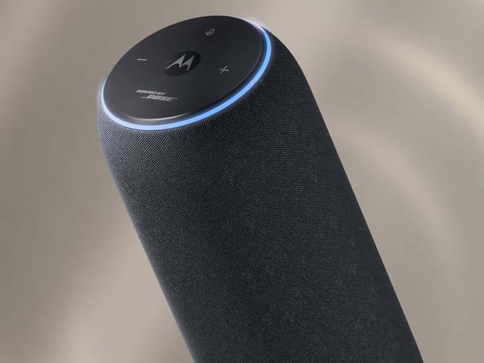 Speaker front with close view of speaker components