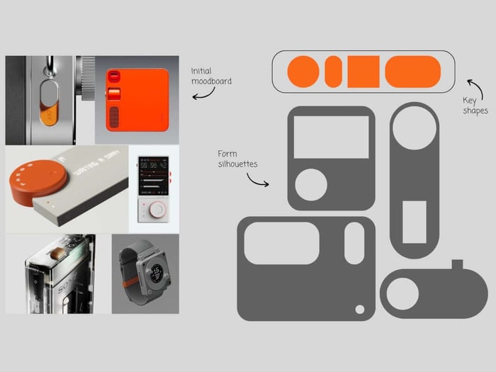 Horizontal display showing track info and waveform