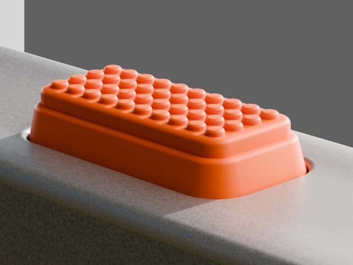 Side view highlighting thickness and design restraint