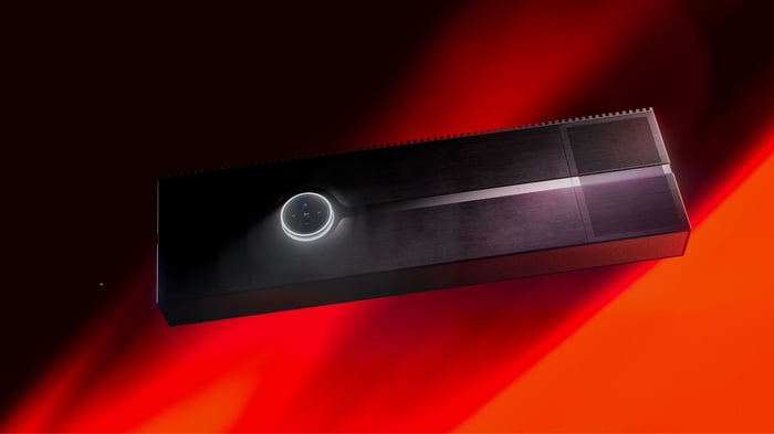 Red Naim Mu-so Utopia all-in-one music speaker