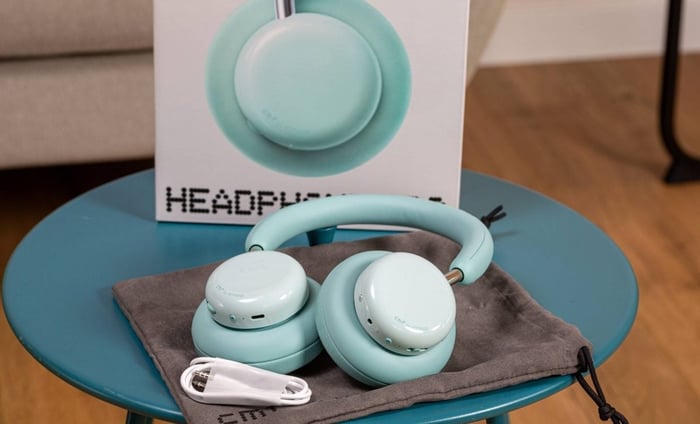 CMF Headphone Pro comes with a practical carrying case and optional colorful ear cushions.