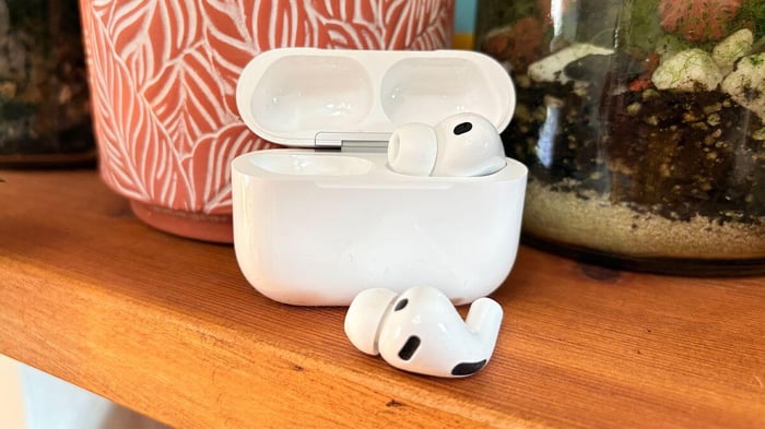 Apple AirPods Pro 3 with sleek compact design.