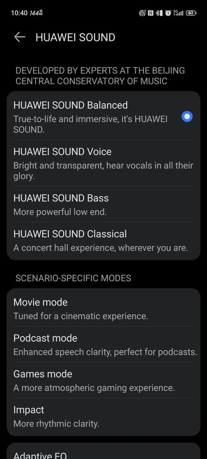 Close-up headphones sound