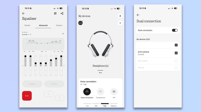 Nothing X app interface