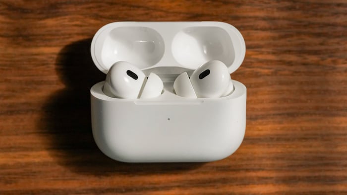 Apple AirPods Pro 2 displayed