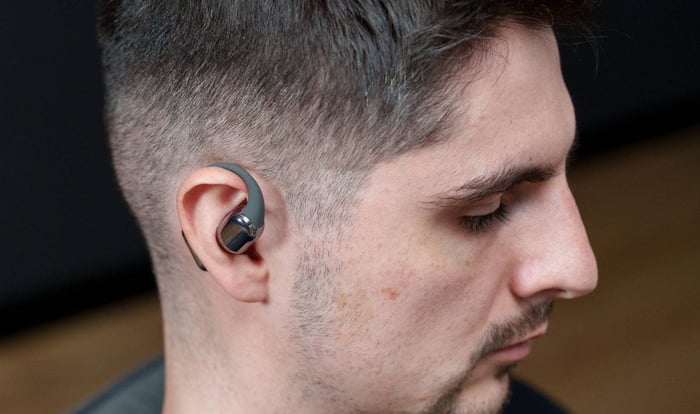 Close-up of Xiaomi OpenWear Stereo Pro driver components