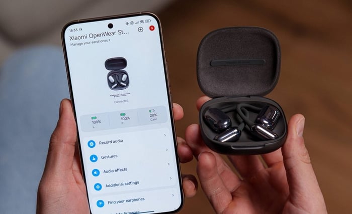 Xiaomi OpenWear Stereo Pro headphones close-up