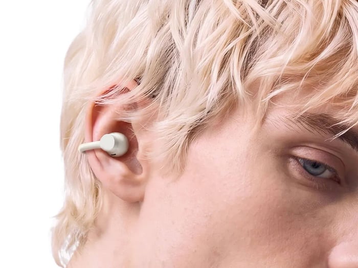 CMF Clip Pro earbuds in dark gray color
