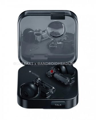 Nothing Ear 3 earbuds showing transparency and minimalistic design