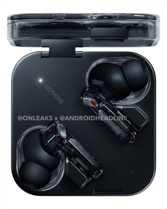 Charging case of Nothing Ear 3 with earbuds inside