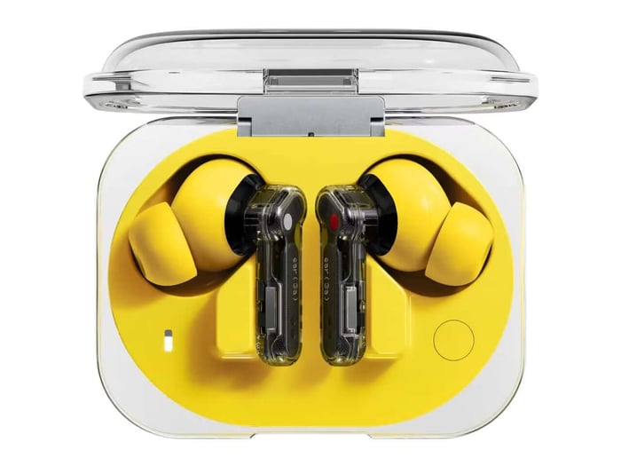 Side angle of Nothing Ear (3a) earbuds