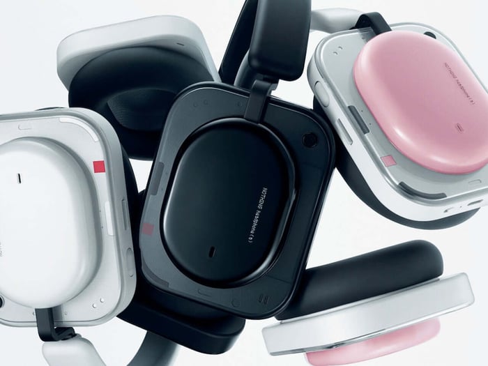 Nothing Headphone (a) folded design showing portability