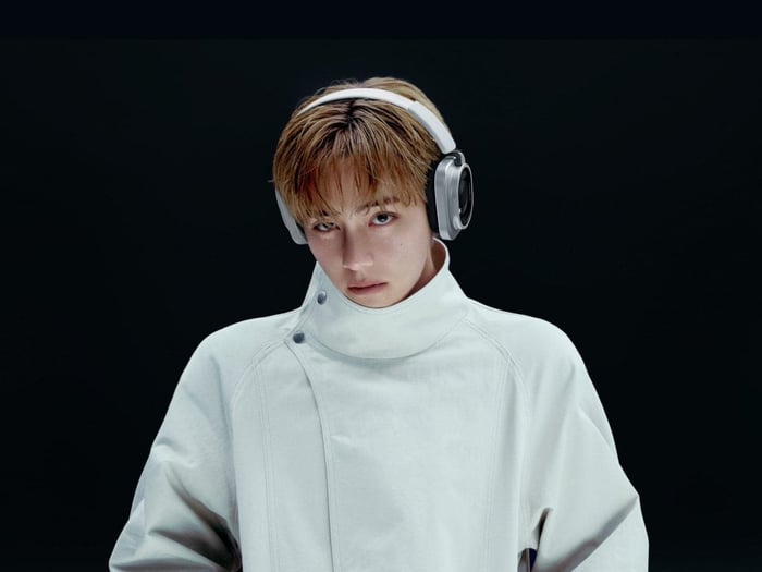 Close-up view of the Nothing Headphones (1) Pro ear cup and transparent panels