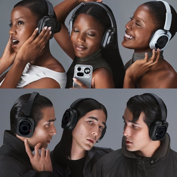 Nothing Headphones (1) Pro with soft ear cushions and wider headband