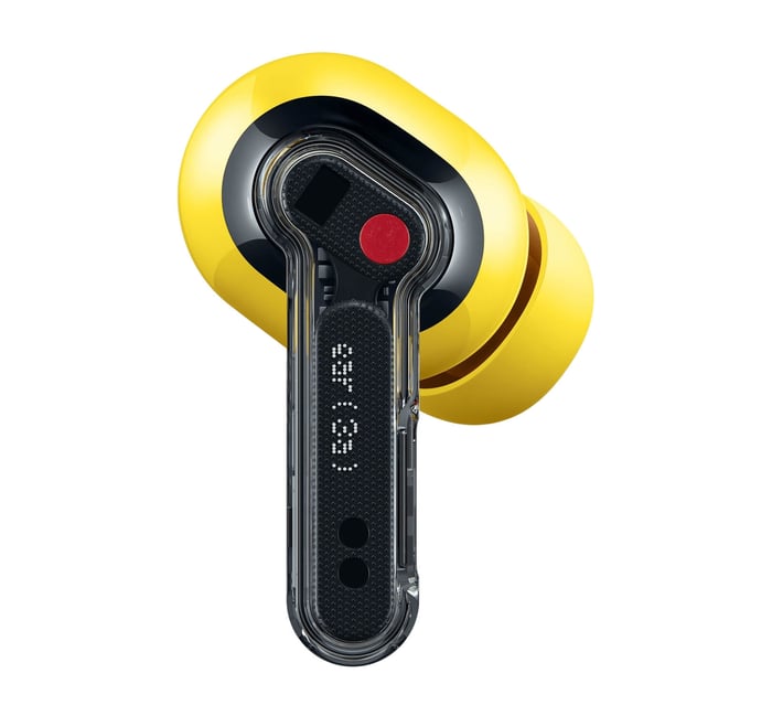 Close-up of Nothing Ear (3a) earbuds