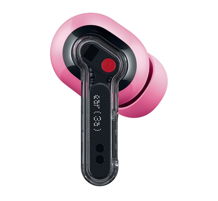 Ear (3a) earbuds in a vivid pink variant