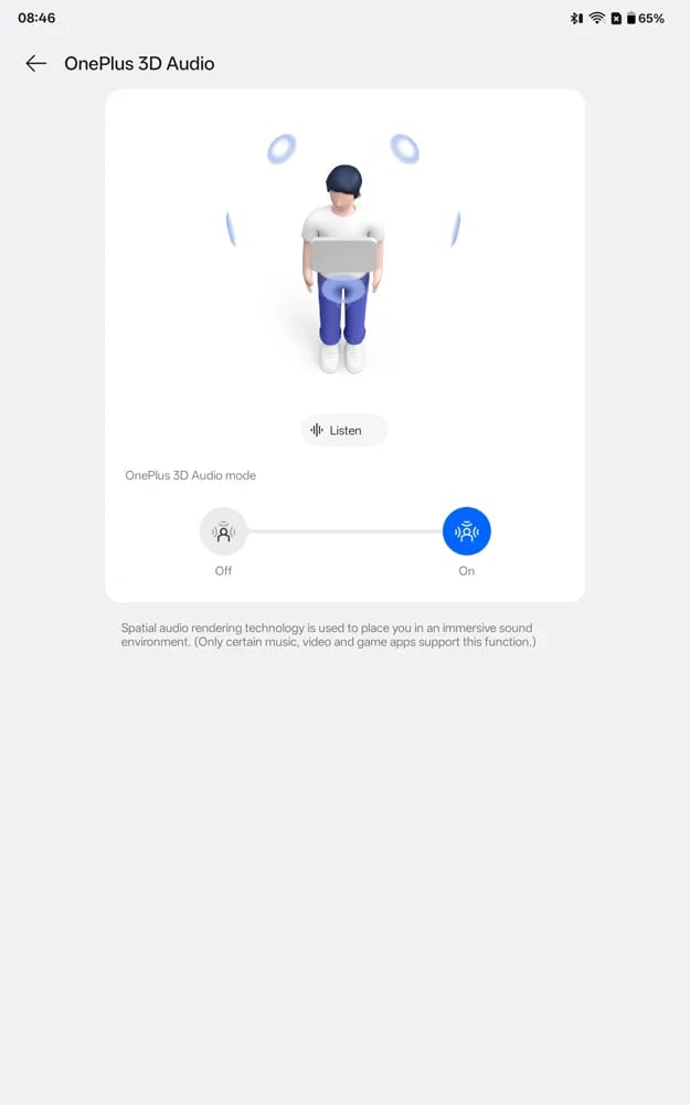 OnePlus Buds 4 app UI