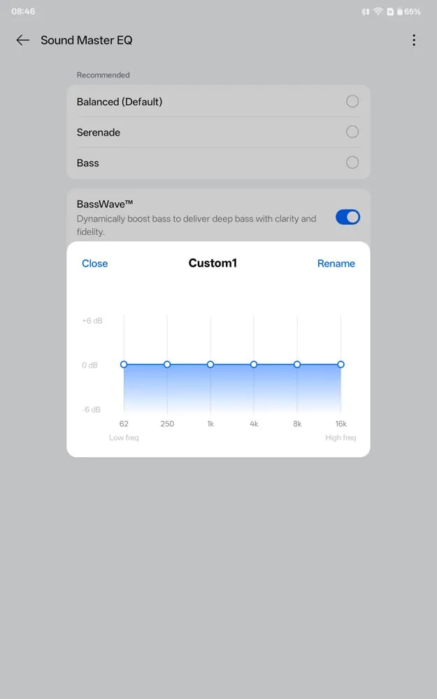 OnePlus Buds 4 app controls
