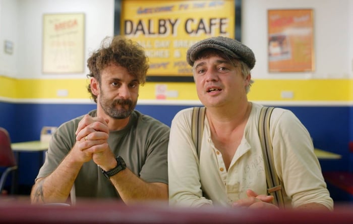 Pete Doherty and Josh Pugh presenting The Pete Doherty Show