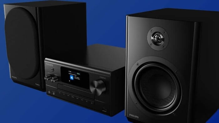 Philips Fidelio FA7 micro hi-fi system with speakers