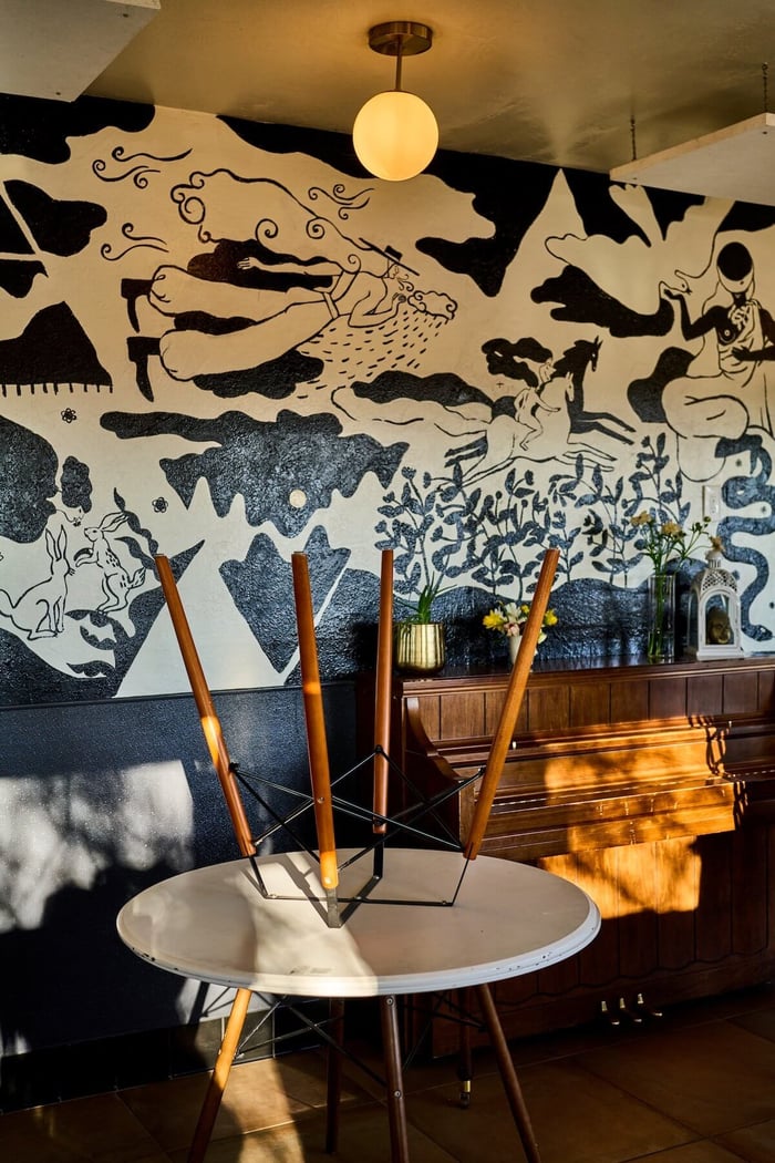 Piano at La Copine. (Credit: Gentl & Hyers)