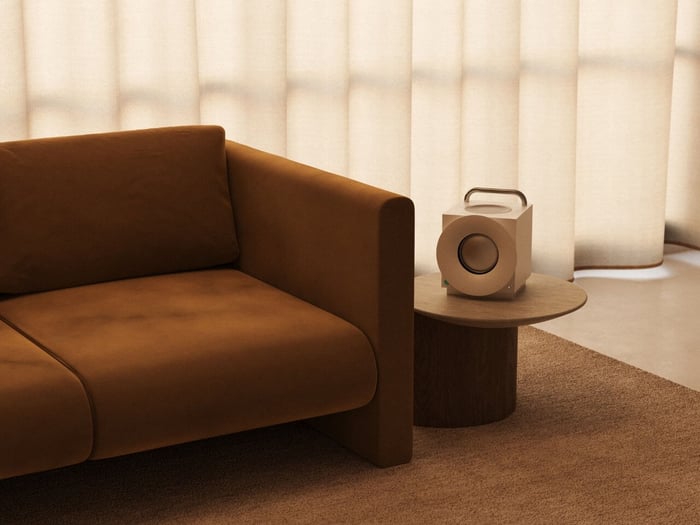 Final shot of Porty Play showcasing its timeless design and sustainability focus
