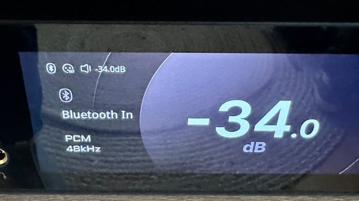 Close-up of the PS-LX5BT’s sleek design and controls