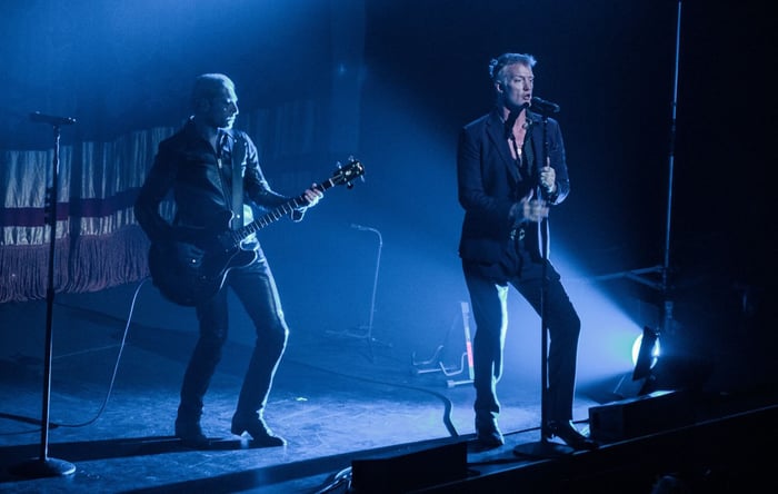 Josh Homme and Mikey Shoes of Queens Of The Stone Age at Dolby Theater