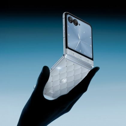 Motorola Razr 60 featuring hand-set Swarovski crystals and crystal-inspired buttons