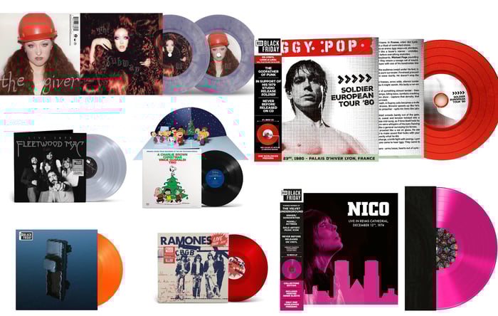 Record Store Day Black Friday 2025 promotional image showing vinyl records and event branding