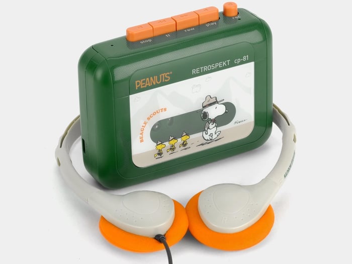 Peanuts themed Retrospekt CP-81 showing character artwork