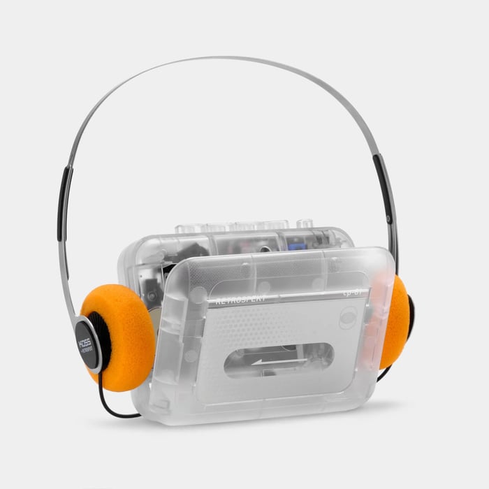 CP-81 with Koss headphones showing retro design details