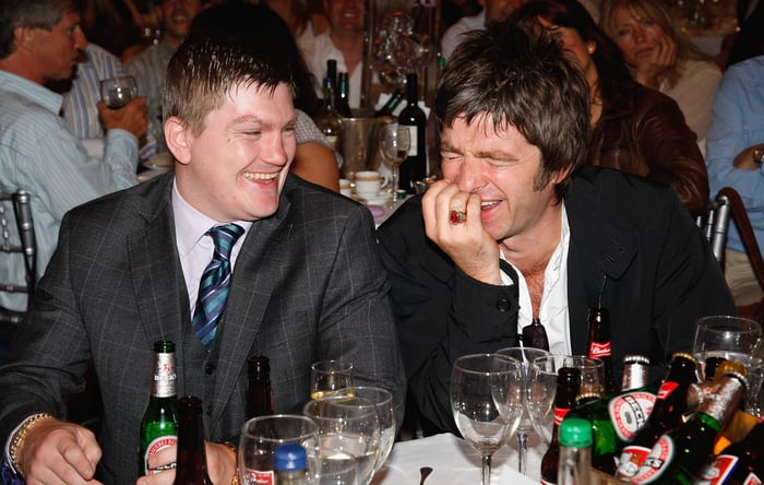 Noel Gallagher and Ricky Hatton together