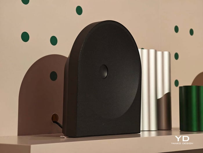 Music Studio speakers showcasing modern, soft colors