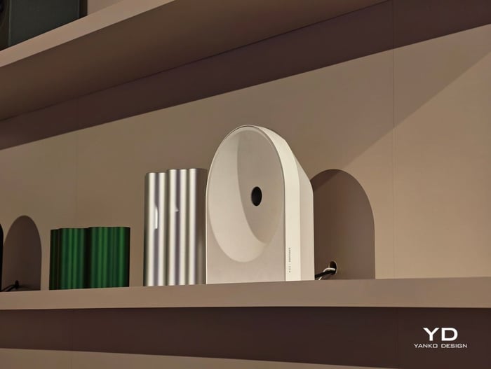 Speakers seamlessly blending into home decor