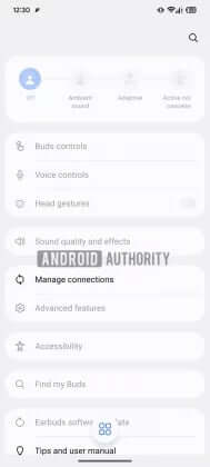 Concept art highlighting Samsung’s out-of-the-box head gesture controls.