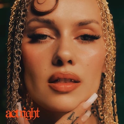 Cover art for Sasha Keable's EP “Act Right,” reflecting her bold and intimate sound